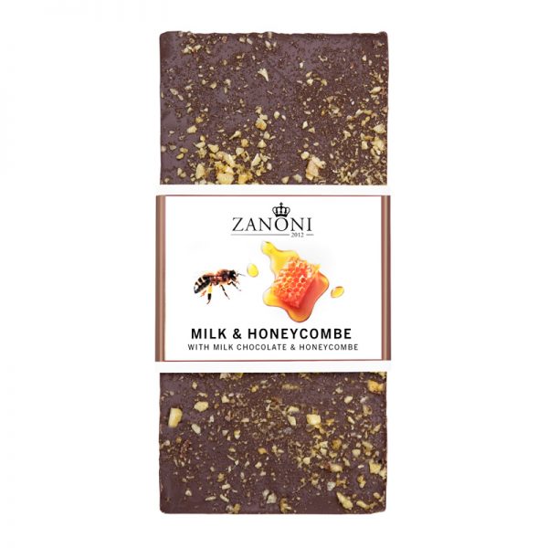 Milk Honeycomb 100g Chocolate Slab